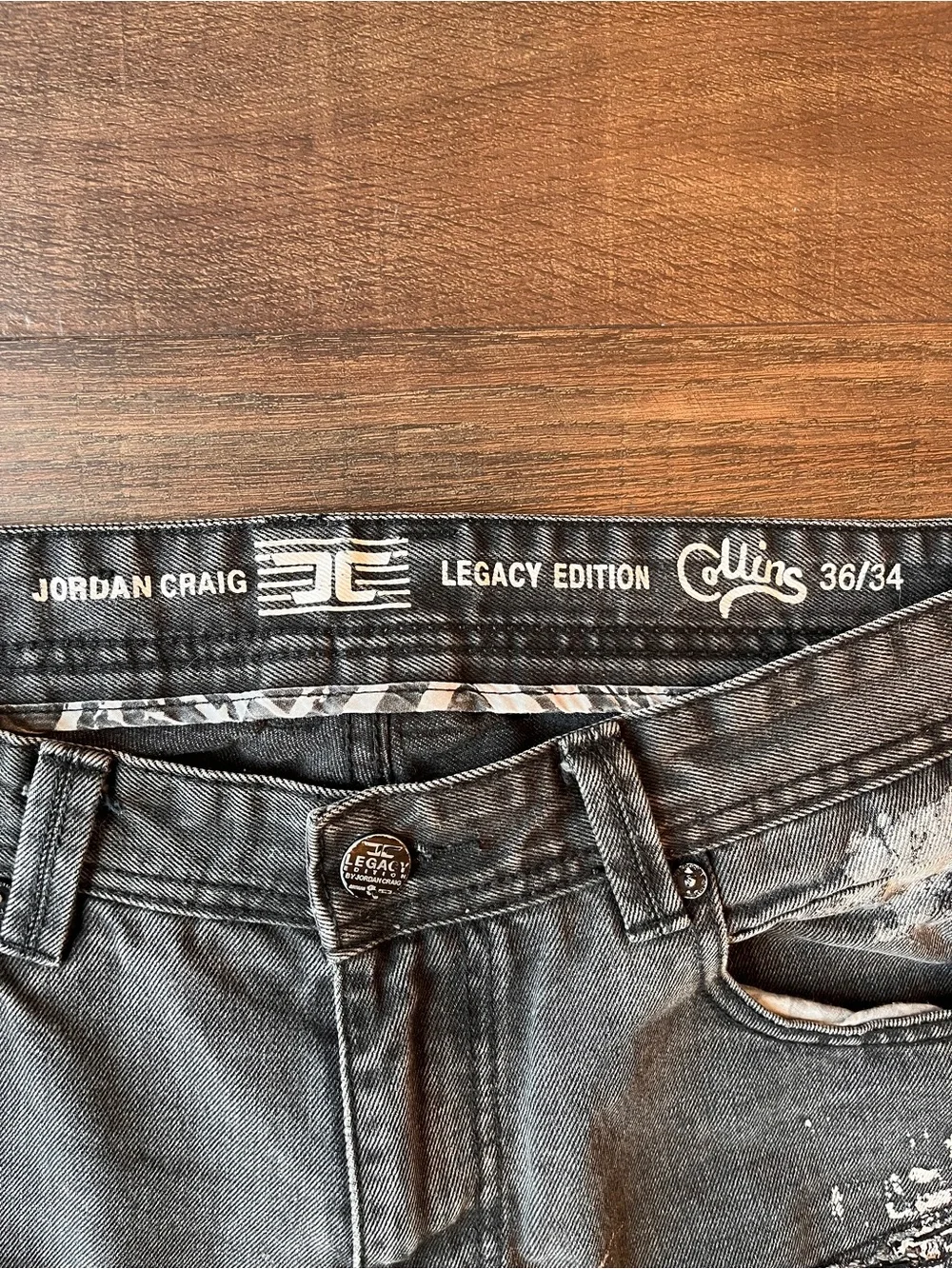 Jordan Craig Legacy Edition Collins Distressed Jeans Mens 36x34 Artisan Series